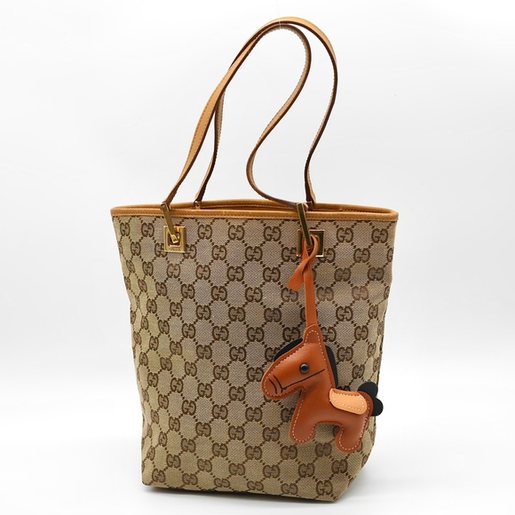 🍓GUCCI Canvas Shoulder Bag - Picture 1 of 14